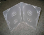 14MM DVD CASE 4-IN-1 W/O TRAY SEMI CLEAR 20/PACK